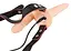 Двойной страпон Vibrating Double Strap-On 15.7 см телесный - миниатюра 5