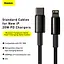Кабель Baseus Tungsten Gold Fast Charging Data Cable Type-C to iP PD 20W 2m Black - мініатюра 8