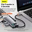 Хаб конвертер Baseus Type-C Metal Gleam Series 5-in-1 3Usb HDMI Type-C 100W CAHub-CX0G - миниатюра 9