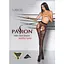 Эротические колготки Passion Tiopen 002 Black 3/4 (20 den) имитация чулок и пояса - миниатюра 5