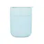 Кавові чашки 295 мл з кришками OldBro Cute Travel Mugs з захисним силіконовим чохлом light blue - мініатюра 2
