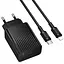 МЗП Borofone BAS75A Source PD30W (1USB-C) + кабель Type-C to Lightning Black - мініатюра 3