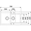 Кухонна мийка Franke Maris MRG 651-78/114.0631.461/дві чаші/фраграніт/антибактеріальний захист/780х500х200(130)/врізна/чорний матовий - мініатюра 2