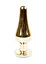 Металева анальна пробка з кристалом Boss Jewellery Gold Butt Plug Light 9.5 см (блакитний) - мініатюра 8