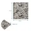 Панель стінова 3D Wall Sticker 700х770х2 мм (061-2) мармур чорний SW-00001912 - мініатюра 2