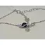 Срібне кольє Аметист з фіанітами 1251107 - мініатюра 3