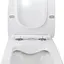 Унитаз подвесной Qtap Crow безободковый с сидением Slim Soft Close QT05335170W, Белый - миниатюра 5