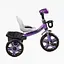 Детский трехколесный велосипед Best Trike BS-27102 с фарой и корзиной фиолетовый - миниатюра 3