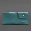 Женское кожаное портмоне-купюрник 8.0 бирюзовое - миниатюра 5