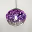 Підвіс із фактурним скляним плафоном в фіолетовому кольорі | Арт. 0619/1 Purple | Line F - мініатюра 4