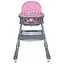 Стульчик для кормления Bambi M 5722 Lilac с корзиной для игрушек и чехлом из мягкой экокожи, розовый - миниатюра 4