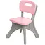 Детский столик с двумя стульями Bambi NEW TABLE-8 серо-розовый - миниатюра 2