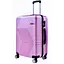 Валіза Середня (М) Полікарбонат На 4-х подвійних колесах 70л POLO ПК015-М Ліловий - мініатюра 1