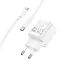 МЗП Hoco C146A Charm PD20W (1USB-C) + кабель Type-C to Type-C White - мініатюра 7