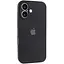 Чехол Epik Silicone Case Full Camera Protective AA для Apple iPhone 16 Plus 6.7 Черный/Black - миниатюра 1