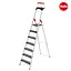 Драбина алюмінієва Hailo L100 TopLine, 7 ступенів (8050707) - мініатюра 1