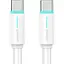 Кабель Usams SJ734 USB-C to USB-C 60W 5A 1.0m White [138979] - мініатюра 1