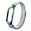 Ремешок для фитнес-браслета Boorui для Xiaomi Mi Band 5 и 6 радужная миланская петля - миниатюра 3