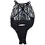 Боді еротичне з мережива та відкритим доступом S/M чорне - мініатюра 5