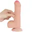 Фалоімітатор LoveToy Sliding-Skin Dual Layer Dong 7" 18.3 см тілесний - мініатюра 3