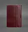 Шкіряний блокнот софт-бук 7.0 бордовий Краст - мініатюра 1
