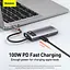 USB-хаб Baseus Metal Gleam Series 4-in-1 Multifunctional Type-C Hub Docking Station Gray (CAHUB-CY0G) [75254] - мініатюра 9