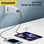 Зарядний пристрій Essager Zhiqi 45W GaN Travel Charger A+C євровилка біле - мініатюра 3