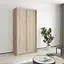 Шкаф-купе двухдверный MebelStar Стандарт AL 2ДСП 100x60x210 см Дуб сонома (MBS-2315) - миниатюра 1