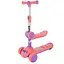 Самокат дитячий 3-х колісний SC2422(Pink) 3в1 колеса що світяться, рожевий - мініатюра 1