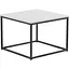Стіл журнальний лофт Orange-Line ОП-191 600х600х450 мм Чорний/Білий - мініатюра 1