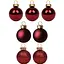 Набір новорічних куль Yes! Fun пластик 4 см 7 шт. бордо (975110) - мініатюра 1