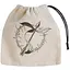Мішечок для кубиків Q-Workshop Elvish Beige & black Basic Dice Bag (BELV102) - мініатюра 1