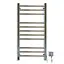 Электрический полотенцесушитель Navin Классик Квадро 500x1000 Sensor с таймером, правый 10-016053-5010, Хром, Правое, Электронный - миниатюра 6