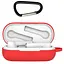 Чохол-накладка DK Silicone Candy Friendly з карабіном для Honor FlyPods 3 (011399) (red) - мініатюра 1