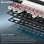 Клавиатура беспроводная игровая механическая GamePro MK-210-B Pro Black-White QLAB Orange Switches Hot-Swap - миниатюра 8