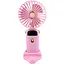 Детский портативный USB-вентилятор Mini Fan с подставкой для телефона розовый (677-58A) - миниатюра 1