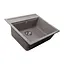 Гранітна мийка Globus Lux Volta мокко 570x510 мм, Сірий - мініатюра 3