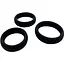 Набор эрекционных колец Alive Sensual Pleasure Rings 3 шт. черный - миниатюра 2