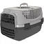 Переноска для кошек и собак Irak Plastik PT-100 черно-серая - миниатюра 1