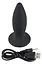 Анальна пробка Black Velvets Rechargeable Plug Small 11 см (чорний) - мініатюра 3