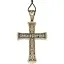 Золотой крестик Харьковская ювелирная фабрика. Распятие Христа. 11513-Ч ЕВРО - миниатюра 1