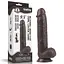 Фаллоимитатор LoveToy Sliding Skin 24 см коричневый - миниатюра 2