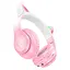 Беспроводные Bluetooth наушники Hoco Cat ears W42 с ушками и подсветкой розовый - миниатюра 4