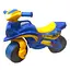 Мотоцикл-толокар Doloni Toys з музичним кермом синій - мініатюра 1