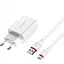 Зарядное устройство для Borofone BA21A Long jorney QC3.0 single USB 3 A with Type-C cable белое - миниатюра 1