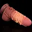 Фалоімітатор Dual-Layered Silicone Nature Cock 9.5'' 24.5 см коричневий - мініатюра 11