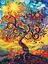Набор для росписи по номерам Древо бытия, 30x40 см, КНО5140 - миниатюра 1