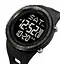 Годинник чоловічий наручний спортивний Skmei 2192 (Чорний з чорним) - мініатюра 3