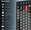 Клавіатура ігрова механічна GamePro MK-266-BK Asgard Yord Keychron Super Red Switch Bluetooth 5.2/2.4 ГГц/USB Black - мініатюра 5