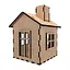 Заготовка для декорування "Будиночок 9" FDPO-348 з LED свічкою в комплекті - миниатюра 1
